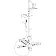 VALAZ - Colonne de douche thermostatique NILA 25 cm x 25 cm - vignette