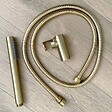 ESSEBAGNO - Luisa combiné support de douche or brossé 3 pièces - vignette