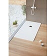 SANYCCES - Receveur de douche 80 x 170 cm extra plat LOGIC surface ardoisée rectangulaire blanc - vignette