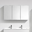 STANO - Armoire de toilette bloc-miroir SIENA largeur 120 cm blanc laqué - vignette