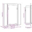 VIDAXL - vidaXL Armoire salle de bain à miroir LED Blanc 40x12x45 cm Acrylique - vignette