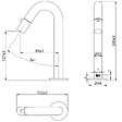 ESSEBAGNO - Indus robinet lave-mains cuivre brossé eau froide - vignette