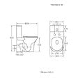 STANO - Toilette WC à poser CIPOLI en céramique beige mat - vignette
