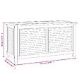 VIDAXL - vidaXL Boîte de rangement jardin et sac 114x50x58 cm bois massif teck - vignette