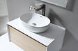 LUXURYBAIN - Grand Mitigeur, robinet de lavabo pour salle de bain réhaussé carré (Gris brossé) - vignette