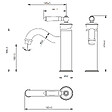 ESSEBAGNO - Leeds mitigeur lavabo rétro bas or brossé - vignette