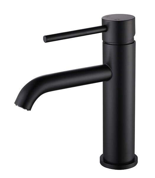 LUXURYBAIN - LuxuryBain- Mitigeur, robinet de lavabo pour salle de bain design et moderne (Noir) - large