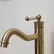 ESSEBAGNO - Leeds mitigeur lavabo rétro haut or brossé - vignette