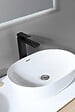 LUXURYBAIN - LuxuryBain- Grand Mitigeur, robinet de lavabo pour salle de bain réhaussé carré (Noir) - vignette