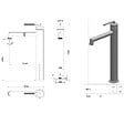 ESSEBAGNO - Portofino mitigeur lavabo haut or brossé - vignette