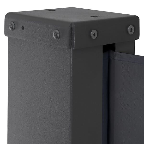 ID MARKET - Paravent extérieur rétractable 200 x 400 CM gris anthracite store latéral - large