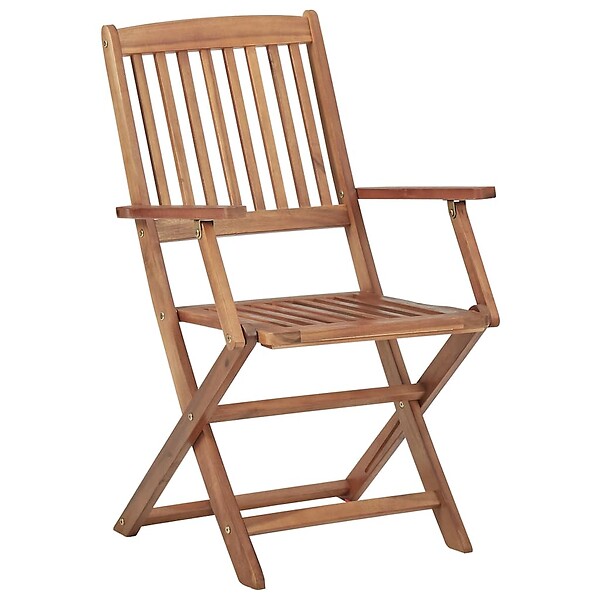 VIDAXL - vidaXL Chaises pliables d'extérieur lot de 8 Bois d'acacia solide - large