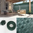 ID MARKET - Kit de lamelles occultantes PVC vertes L.60 M pour panneau grillagé - vignette