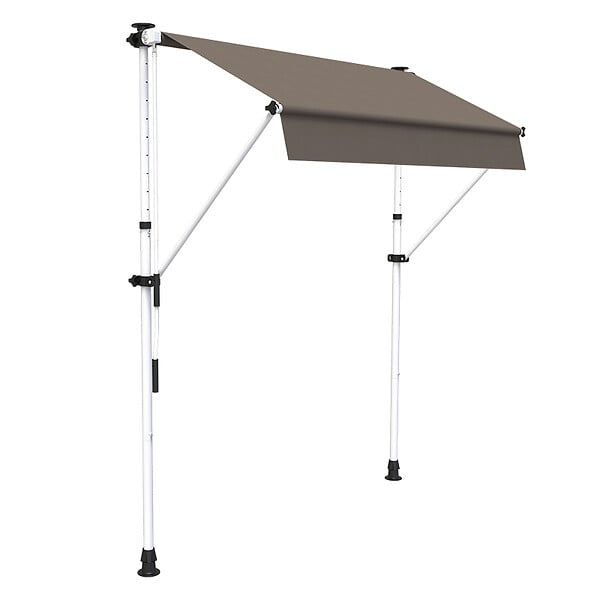 COTE STORE - Store à projection autoportant sans perçage 250 x 150 cm - Terrasse ou balcon - Taupe - large