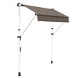 COTE STORE - Store à projection autoportant sans perçage 250 x 150 cm - Terrasse ou balcon - Taupe - vignette