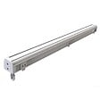 COTE STORE - Store vertical 1,8 x 2,5 m enrouleur extérieur terrasse ou balcon - Armature Blanc laqué - Toile Gris anthracite - vignette