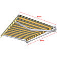 COTE STORE - Store banne manuel 2,5 x 2 m Monobloc pour terrasse - Gris jaune - vignette