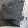 COTE STORE - Voile d'ombrage 5 x 5 m carré 280g/m² - Haute densité résistante au vent - Tissu micro-aéré - Gris - vignette