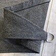 COTE STORE - Voile d'ombrage 5 x 3 m rectangulaire 280g/m² - Haute densité résistante au vent - Tissu micro-aéré - Gris - vignette