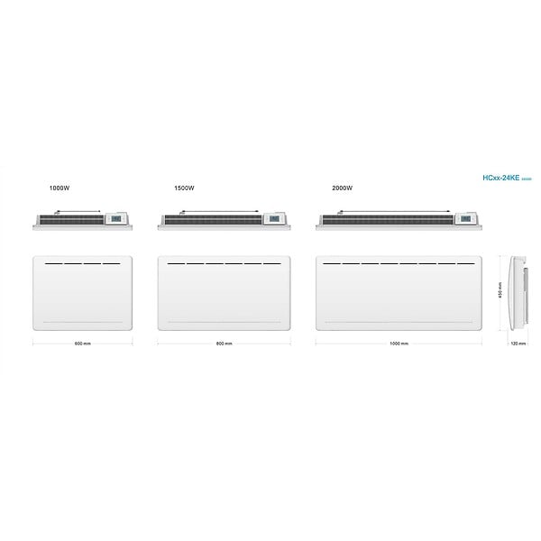 KALIA - Radiateur électrique fonte TANA 1500W - large