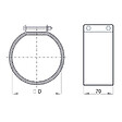 LINDAB - Collier manchette de raccordement anti vibratiles pour ventilateur de conduit - Diamètre (mm): 315 - vignette
