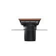 ANJOS - Sortie de toit VMC plastique ANJOS CTP2 | chapeau pour toiture incliné diamètre 160 - Couleur: Ardoise - vignette
