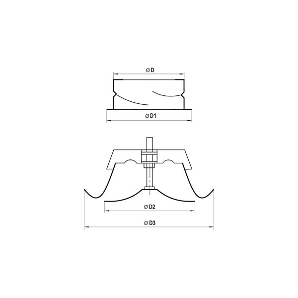 BLAUBERG - Bouche ventilation soufflage métal blanc à cône réglable VMBR BLAUBERG - Diamètre (mm): 100 - large