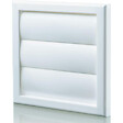 BLAUBERG - Grille rejet d'air à volet anti-retour plastique DECOR G - LxH (mm): 155 x 155 rac Ø 100/125 - Couleur: Beige - vignette