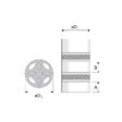 JEVEN - Module mousse acoustique pour calibration débit et réduction du bruit VMC - Diamètre (mm): 160 - vignette