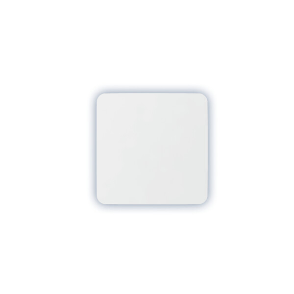 ANJOS - Bouche VMC design carrée coloris blanc AUREA (sans manchette) - Diamètre (mm): 100 - large