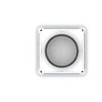 ANJOS - Bouche VMC design carrée coloris blanc AUREA (sans manchette) - Diamètre (mm): 100 - vignette