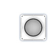 ANJOS - Bouche VMC design carrée coloris blanc AUREA (sans manchette) - Diamètre (mm): 80 - vignette