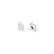 BLAUBERG - Grille de ventilation plastique blanc à ailettes inclinées DECOR avec moustiquaire - LxH (mm): 185 x 185 rac Ø 150 - vignette