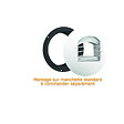 ANJOS - Bouche VMC autoréglable extraction simple débit ALIZE sans manchette - Débit (m3/h): 60 - vignette