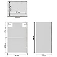 VIDAXL - vidaXL Armoire en verre suspendue "Lyon" Gris béton Bois d'ingénierie - vignette