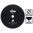VITO - Lame de coupe pour débroussailleuse 80 dents Diam 255mm Alesage 25.4 VITO - vignette