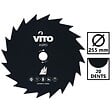 VITO - Lame de coupe pour débroussailleuse 20 dents Diam 255mm Alesage 25.4 VITO - vignette