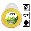 VITO - Fil nylon rond pour débroussailleuse - longueur 15m - diamètre 2.4mm VITO - vignette