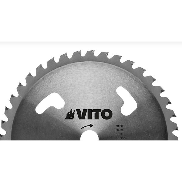 VITO - Lame de coupe pour débroussailleuse 40 dents Diam 255mm au Carbure Alesage 25.4 VITO - large