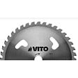 VITO - Lame de coupe pour débroussailleuse 40 dents Diam 255mm au Carbure Alesage 25.4 VITO - vignette