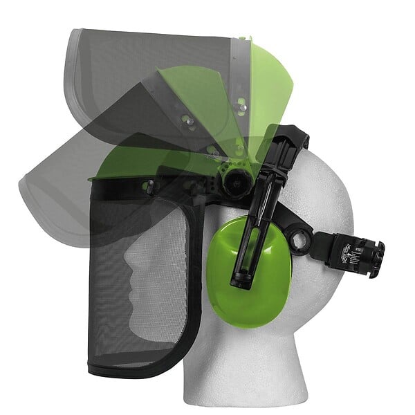 VITO - Casque de protection antibruit + Visière Ventilée Protection faciale et auditive VITO - large