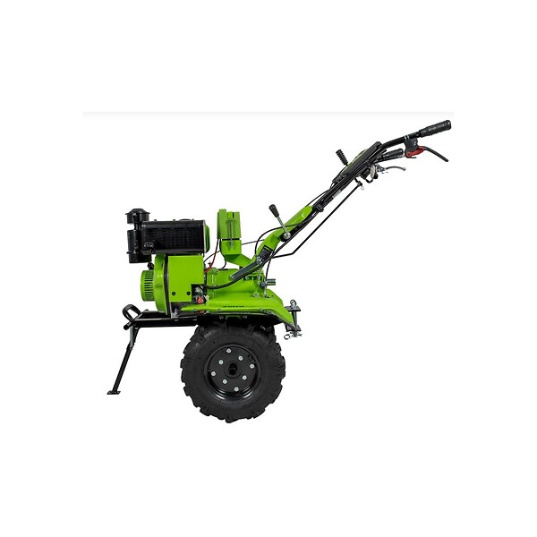 VITO - Motobineuse Diesel Moteur 4T 7 CV 246 cm3 Motoculteur avec fraises et butteur Démarrage électrique VITO - large