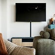 MON MARCHE DECO - Goulotte TV Cache-Câble Adhésive Carrée PVC - L. 1,20 m - Anthracite - vignette