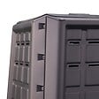 INTEC - Composteur de jardin 380L 80 x 80 x H82 cm Anthracite Déchets verts Couvercle et trappe d'extraction INTEC - vignette