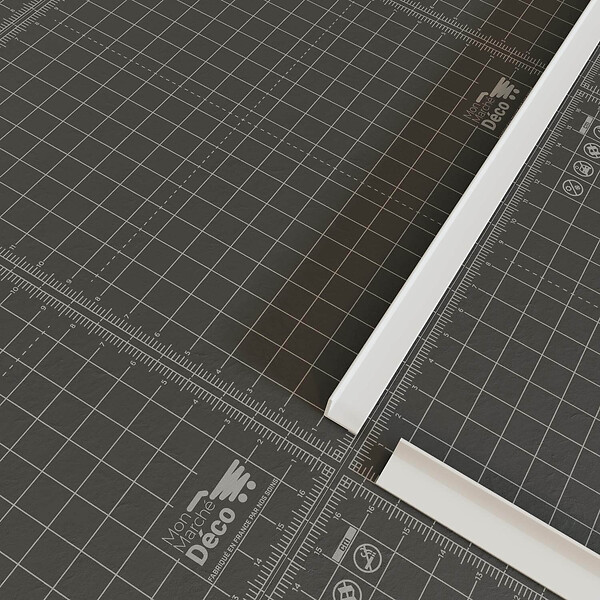 TECNOPROFILS - Cornière PVC - Longueur 1 m - Blanc - 1 x 1 cm - large