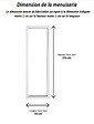 GD MENUISERIES - Fenetre Fixe En Aluminium Blanc Vertical H215 x L60 cm - vignette