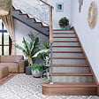 MON MARCHE DECO - Contremarche Escalier PVC - Yoshi Moka H. 17 x L. 98 cm - Lot de 10 - vignette