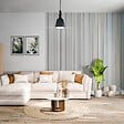 MON MARCHE DECO - Lot de 2 Panneaux Tasseaux Bois - Blanc Feutre Noir - 2,88 m² - vignette