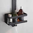 Etagere de douche noir 1 tablette - vignette