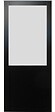 GD MENUISERIES - Porte Coulissante Athena Noir H204 x L73 cm - vignette